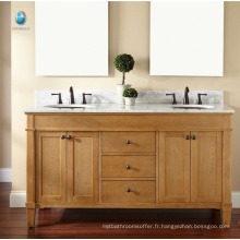 Meubles salle de bains meuble exportateur nouveau style porte coulissante en bois massif américain vanité